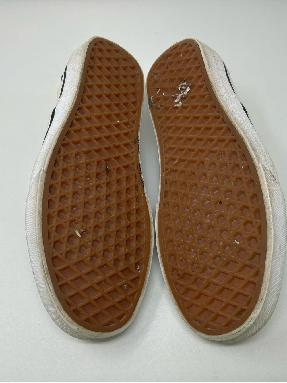 Vans Slip-On Checkerboard Canvas Sneakers in Black and White